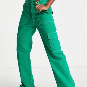 Green Pull & Bear Cargo Pants